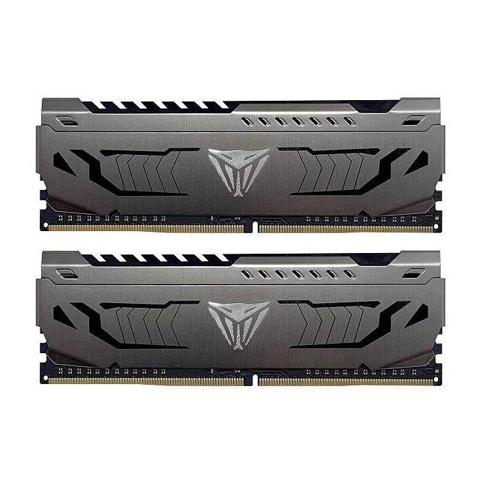 رم کامپیوتر پتریوت مدل Viper Steel Series DDR4 Dual فرکانس 3600 مگاهرتز و حافظه 64 گیگابایت Patriot Viper Steel Series DDR4 64GB 3600MHz Dual Channel Desktop Ram